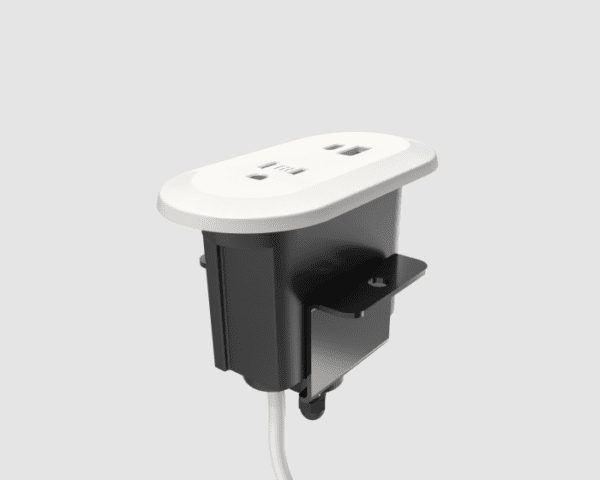 Kia, 2 Power, White (Surface thickness 1"-1.75") Without Convenience Power Outlet