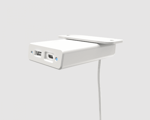 Garcia, Under Mount, White, 1 USB-A 10W + 1 USB-C 15W