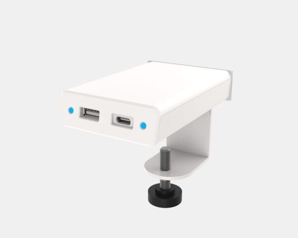 Garcia, Edge Mount, White, 1 USB-A 10W + 1 USB-C 15W