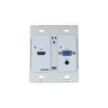 Intelix AS-1H1V-WP-W HDMI/VGA Auto-Switching Wallplate with HDBaseT Output