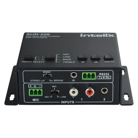 Intelix AUD-220 2 INPUT AUDIO AMPLIFIER, 2x20W (4 OHM)