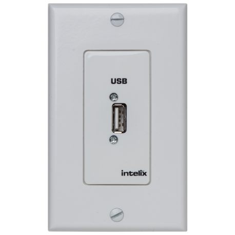 Intelix USB-WP-C-W Full-Speed USB Extender Wall Plate - Client Side
