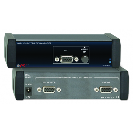 RDL - EZ-VM12 VGA/XGA Distribution Amplifier - 1x2