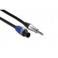 Hosa SKT-2100Q Edge Speaker Cable, Neutrik speakON to 1/4 in TS, 10