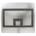 FL-600P-PLP-GRY-C Cover with 1/4"Painted Carpet Flange - Gray (Lift off door)