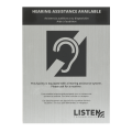 Listen Tech LA-304 Assistive Listening Notification Signage Kit