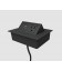 Byrne Glenbeigh Contemporary 1 Power/1 USB (Midnight) Desk Outlet 10ft Cord