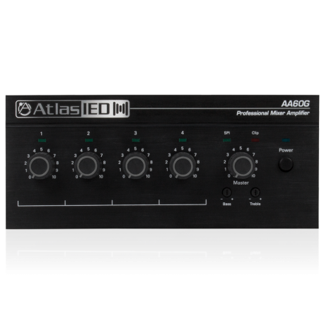 Atlas Sound AA60G 60 Watt Four Input Mixer Amplifier