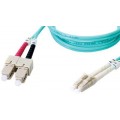 Fibertron Duplex Fiber Optic Patch cable OM3 Laser Optimized Multimode LC-SC