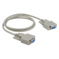 Economy Molded D-SUB DB9 female to female null modem cable