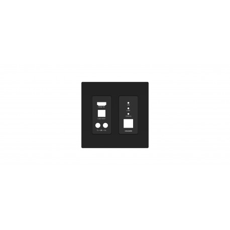 Black Frame and Faceplate Set for WP–EN6 Wall Plate