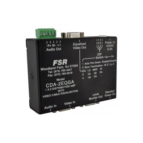 CDA-2EQGA High Resolution 1x2 Distribution Amplifier