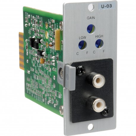 900 Series U-03R Stereo Line Input Module- Lo/Hi-Cut Filters