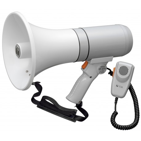 ER-3215 Megaphone 15 W- Microphone- White/Gray
