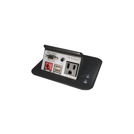 Tilt 'N Plug Jr. TNP221 Tabletop Interconnect Box w/ 2-Button Display Select
