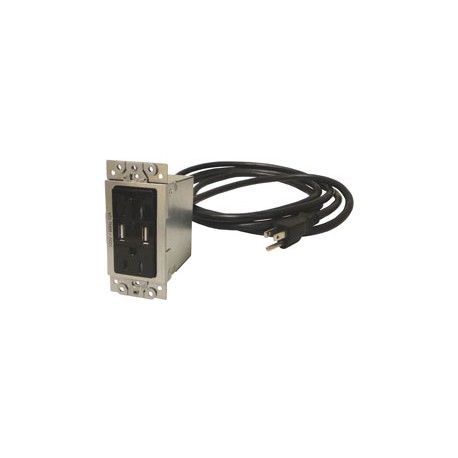 CNK-IP-200 Single Gang Dual Power, Dual USB Plate For CNK210
