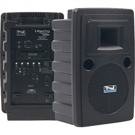 Liberty Platinum AC Portable Sound System with Bluetooth, CD/MP3 Combo Player, and 2 Wireless