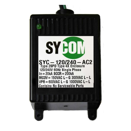 SYC-120/240-AC2 Hardwire Surge Protector