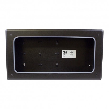 FSR PWB-353-BLK Coverless 3” Wall Box w/ 1 Duplex & Decora