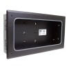 FSR PWB-353-BLK Coverless 3” Wall Box w/ 1 Duplex & Decora