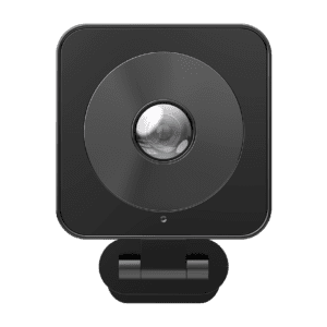 Black square webcam on a black background.