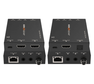 Two black BZB Gear electronic devices.