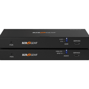 BZB Gear audio-video equipment on black background.