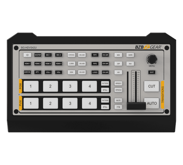 4-Channel 1080P FHD Live Streaming HDMI Mini Switcher Mixer with HDMI/USB-C Output