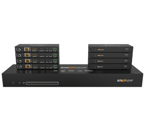 1X8 4K UHD HDMI HDBaset Splitter/Distribution Amplifier over Category Cable (Kit, Includes 8x RX)