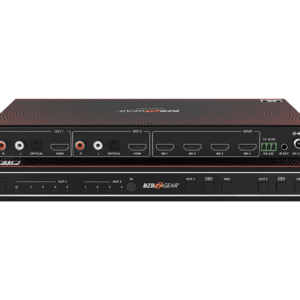 Video switcher with multiple input and output.