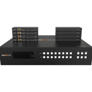 Video switcher and extenders on display.