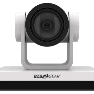 PTZ camera on black background.