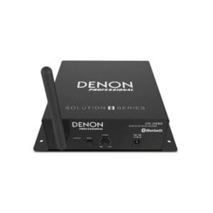 Denon Bluetooth audio receiver with antenna.