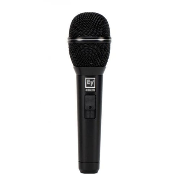 Dynamic cardioid vocal microphone with on/off swit