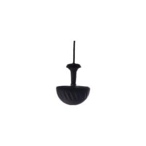 Black hanging pendant light fixture isolated.