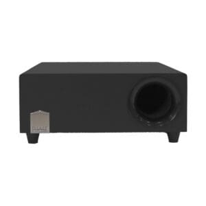 Black subwoofer with front-facing port.