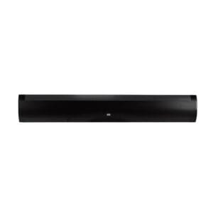 Black wall-mounted air curtain heater.