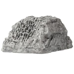 Textured gray rock with intricate surface patterns.