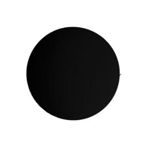 Black circle on white background.