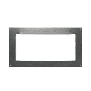 Rectangular metal frame with mounting holes.