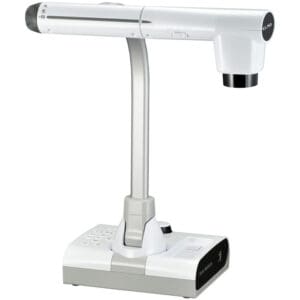Document camera with adjustable arm and base.