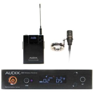 Audix wireless microphone system with receiver.