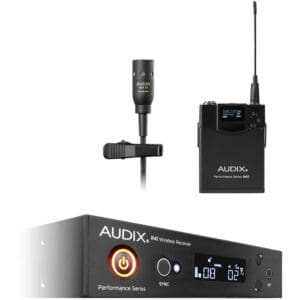 Audix wireless microphone system with receiver.