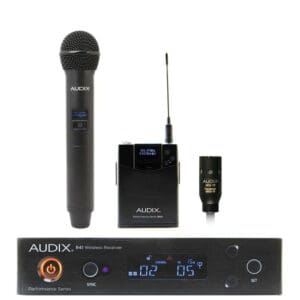 Audix wireless microphone system with receiver.