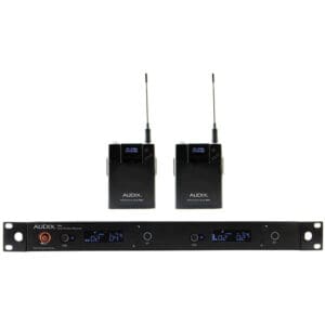 Dual wireless transmitter and receiver system.