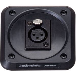Audio-Technica microphone mount with XLR connector.