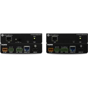 Atlona HDMI extenders with various connectivity ports.