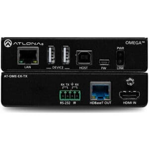 Atlona Omega device with various ports.