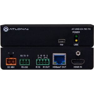 Atlona HDMI extender with various input ports.
