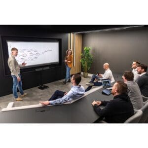 People in a meeting room presentation.